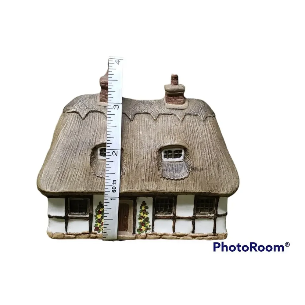 Vintage Denby Village Thatched Cruck Cottage Pottery Country House England Decor